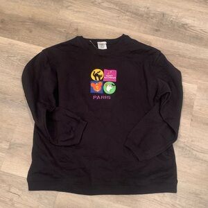 DISNEY Halloween Mickey Pumpkin Cat Embroidered Size L/XL Women's Halloween NWOT